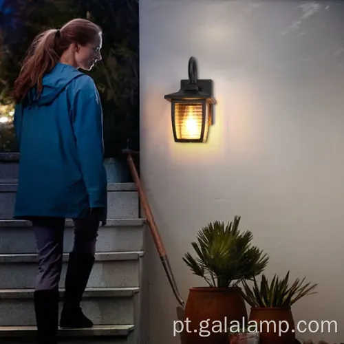 Lâmpada de parede ao ar livre durável para iluminação da porta do jardim